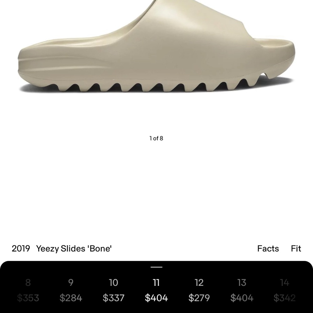 Yeezy slides bone color